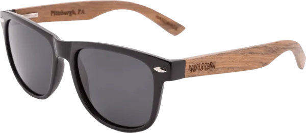 Real Ebony Wood Wanderer Sunglasses by WUDN