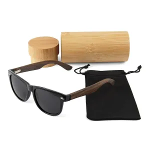 Real Ebony Wood Wanderer Sunglasses by WUDN