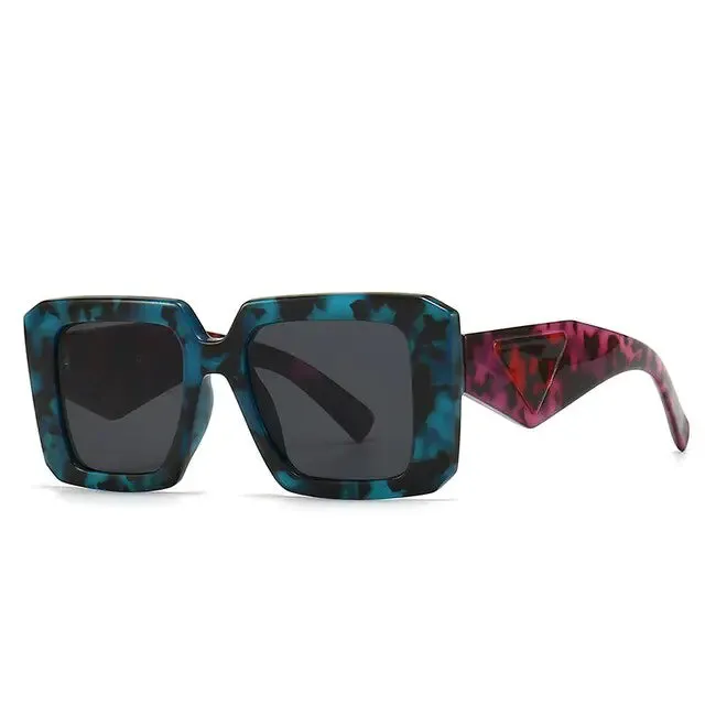 Retro Rectangular Cat Eye Sunglasses