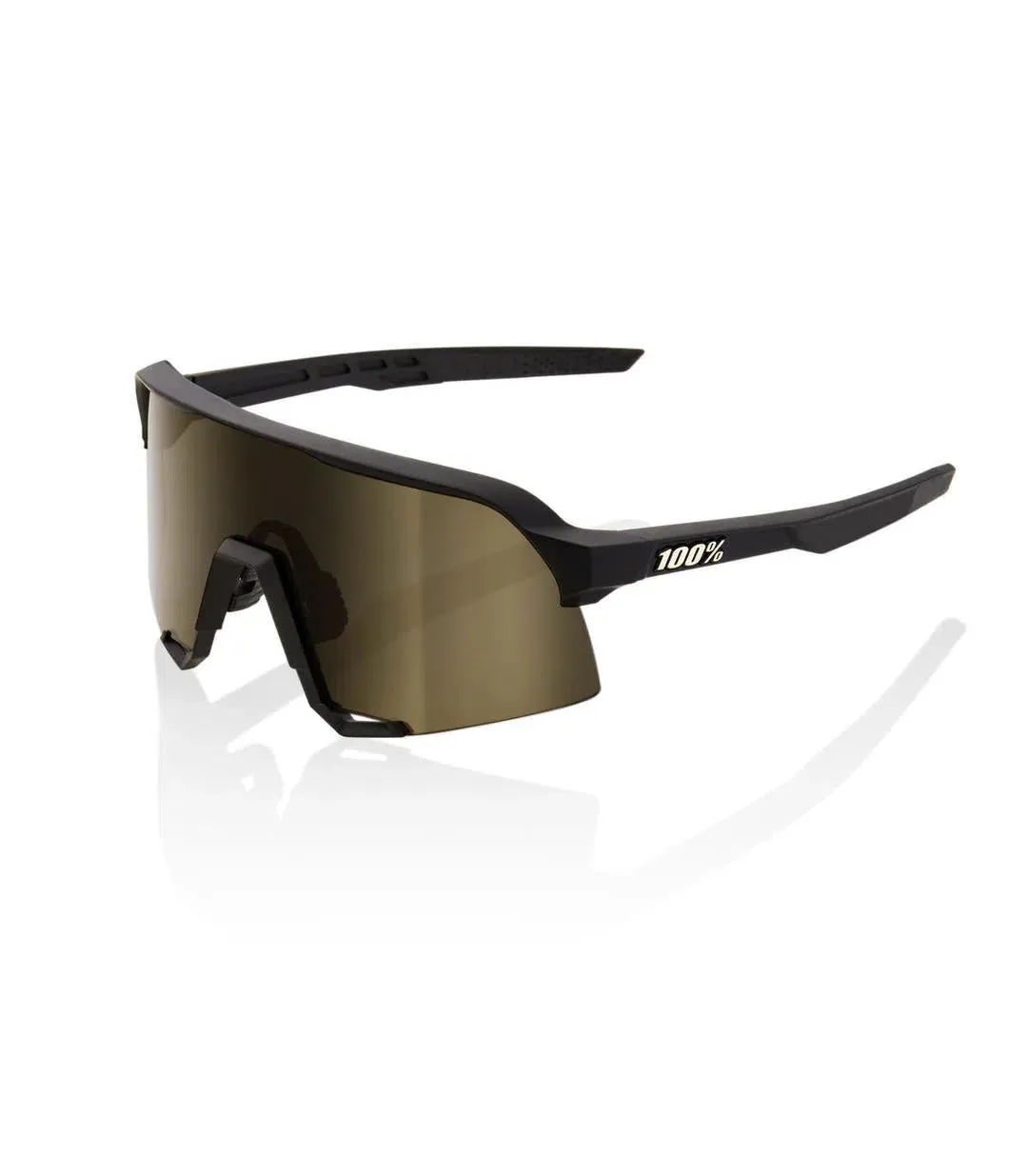 RIDE 100% Eyewear S3 Soft Tact Black - Soft Gold Lens