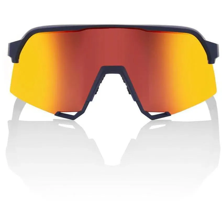 RIDE 100% Eyewear S3 - Soft Tact Flume Hiper Red Multilayer Mirror Lens