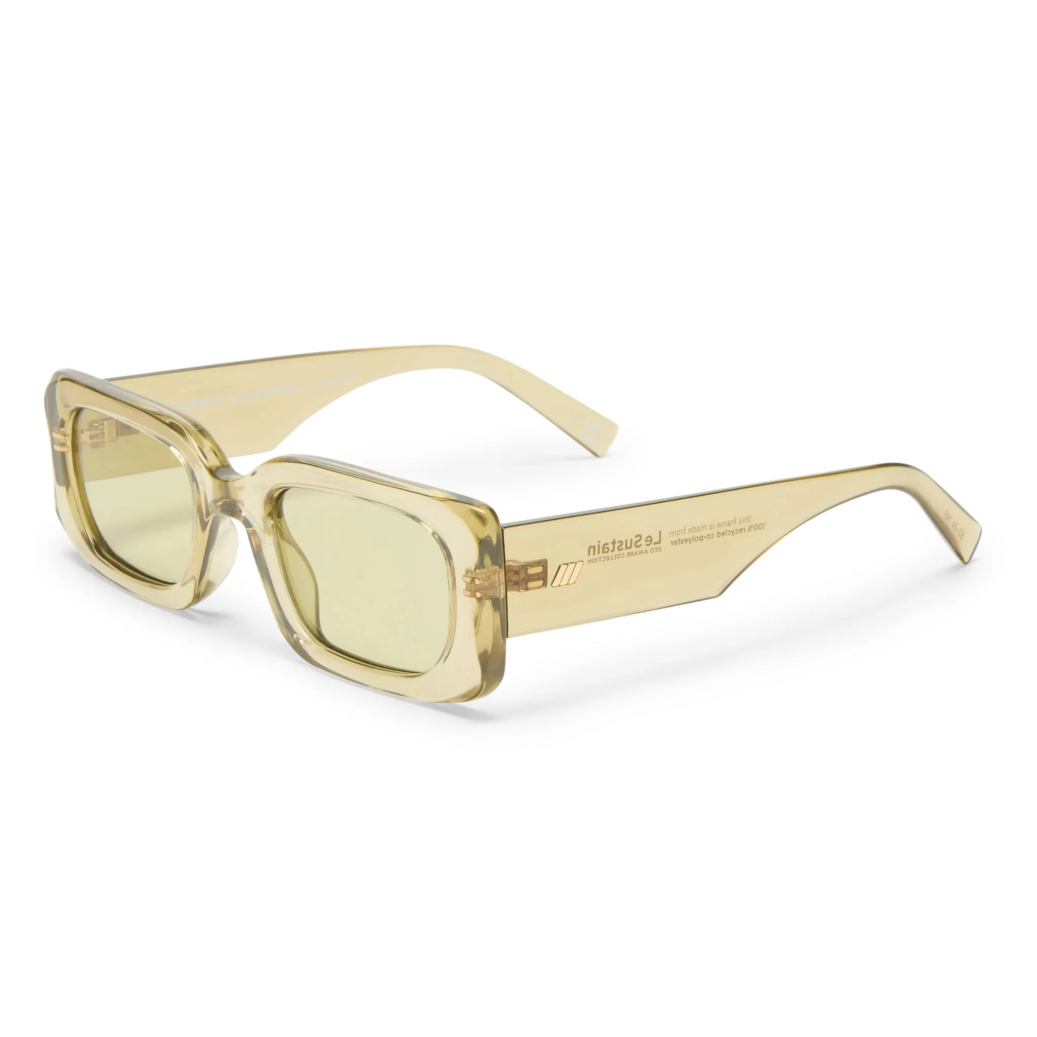 RIPPLED REBEL SUNGLASSES (Olive Leaf)