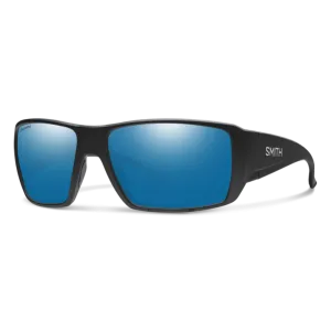 Smith Guide's Choice XL Matte Black Frame - ChromaPop Glass Polarized Blue Mirror Lens - Polarized Sunglasses