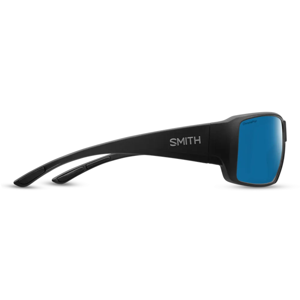 Smith Guide's Choice XL Matte Black Frame - ChromaPop Glass Polarized Blue Mirror Lens - Polarized Sunglasses