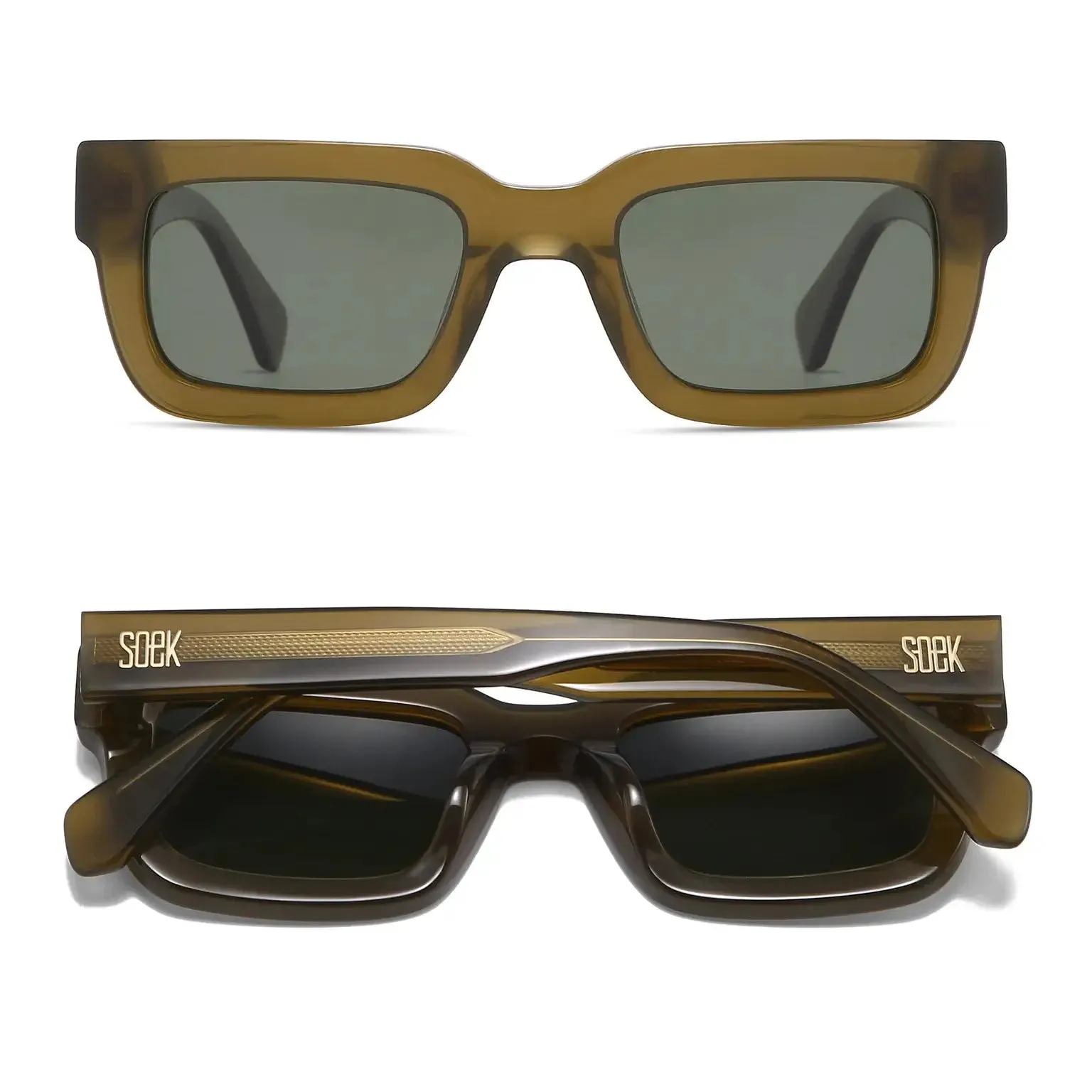 Soek Sunglasses - Rove Moss -Bio Acetate Khaki