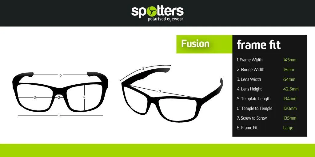 Spotters Fusion Matt Black Frame Sunglasses