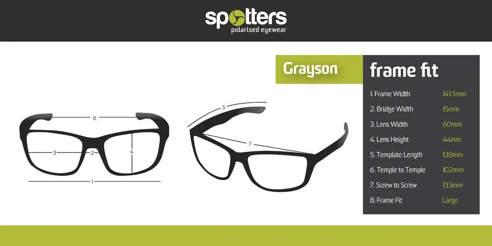 Spotters Grayson Matt Black Frame Sunglasses