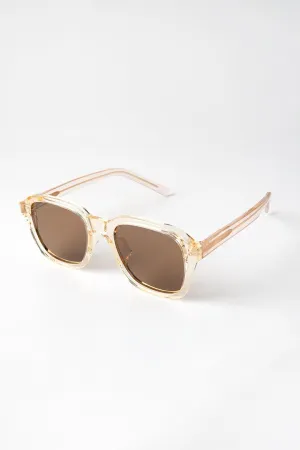 Square Sunglasses - Brown