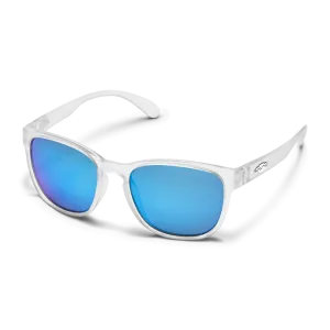 Suncloud Loveseat Matte Crystal Sunglasses w/ Polarized Blue Mirror Lens