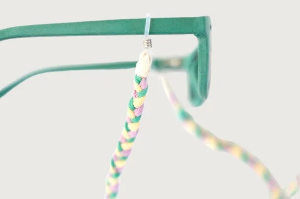 Sunglasses Cord - Cream | Bright Green - Purple - Mellow Yellow