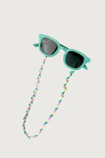 Sunglasses Cord - Cream | Bright Green - Purple - Mellow Yellow