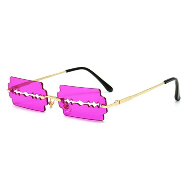 Sunglasses Women Personality Trend Unique Razor Blade Sunglasses Man Brand Driving Glasses