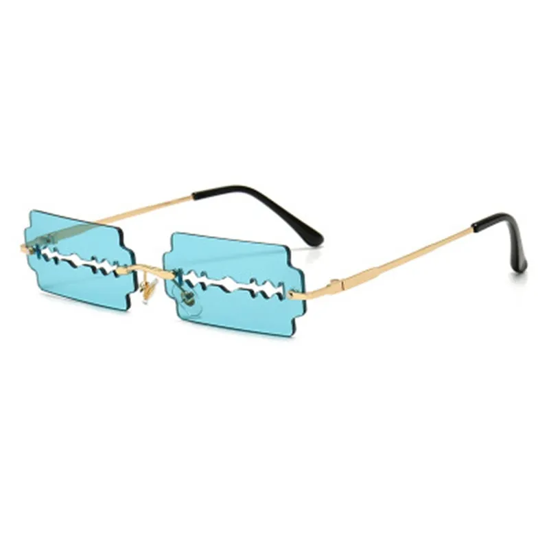 Sunglasses Women Personality Trend Unique Razor Blade Sunglasses Man Brand Driving Glasses