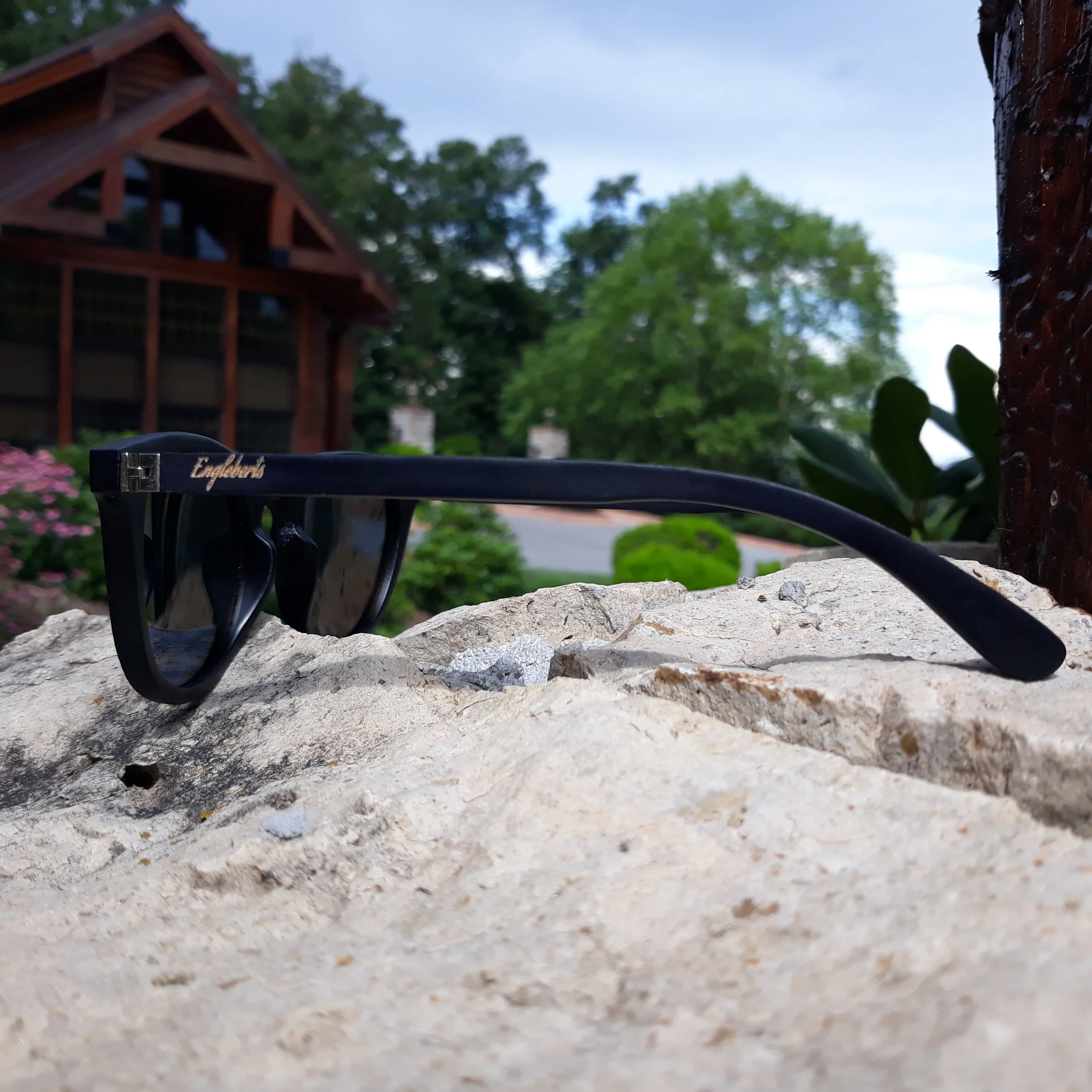 Sunset Mirror Polarized Shades: Black Bamboo Edition