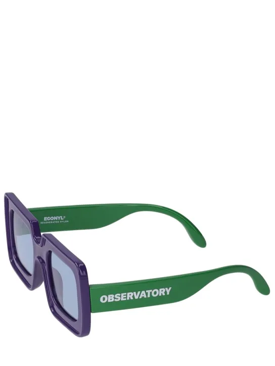 The Animals Observatory   Logo print recycled poly sunglasses 