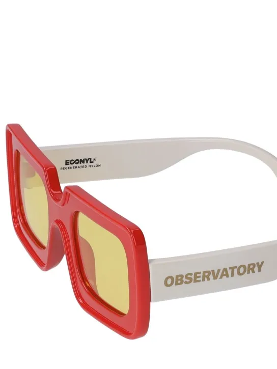 The Animals Observatory   Logo print recycled poly sunglasses 