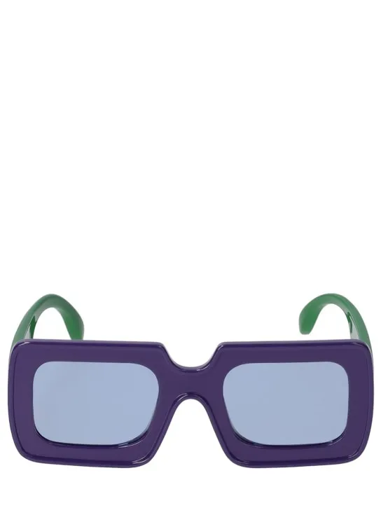 The Animals Observatory   Logo print recycled poly sunglasses 