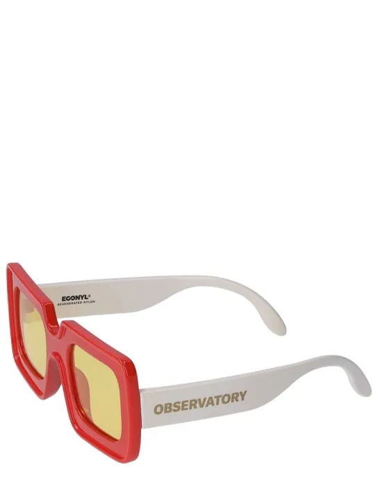 The Animals Observatory   Logo print recycled poly sunglasses 