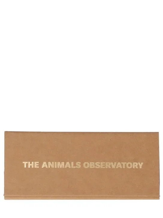 The Animals Observatory   Logo print recycled poly sunglasses 