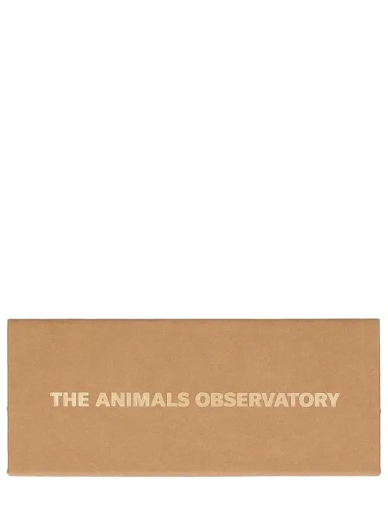 The Animals Observatory   Logo print recycled poly sunglasses 