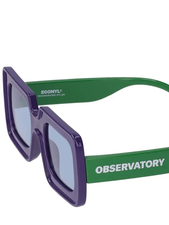 The Animals Observatory   Logo print recycled poly sunglasses 