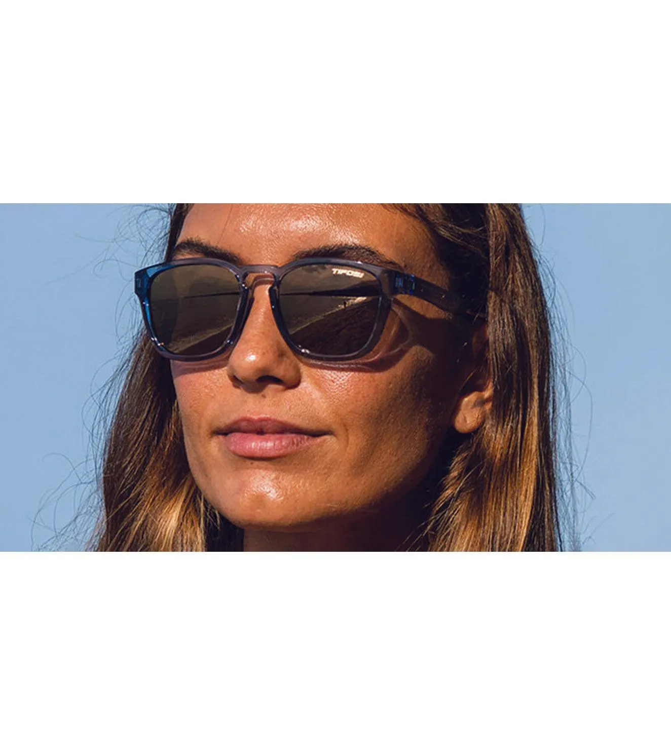 Tifosi Smirk Sunglasses- Crystal Denim Gold