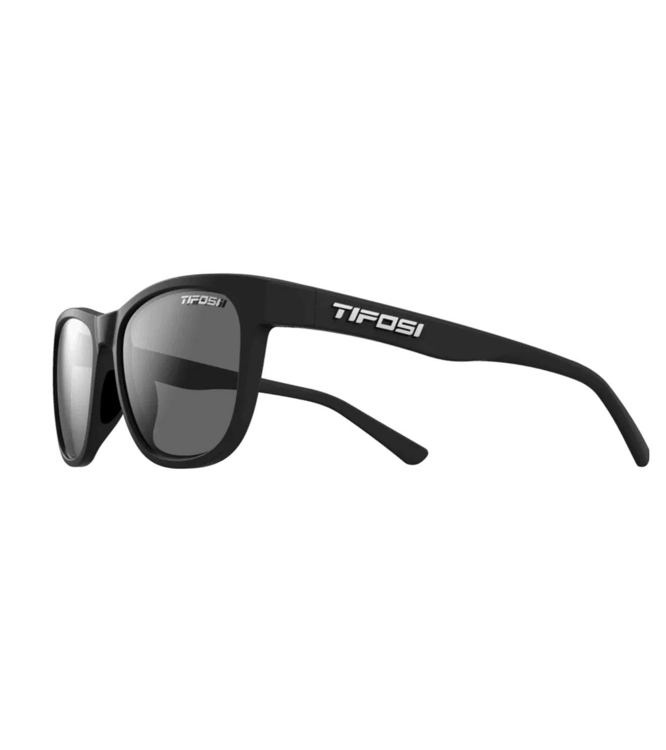 Tifosi swank polarized smoke satin black sunglasses