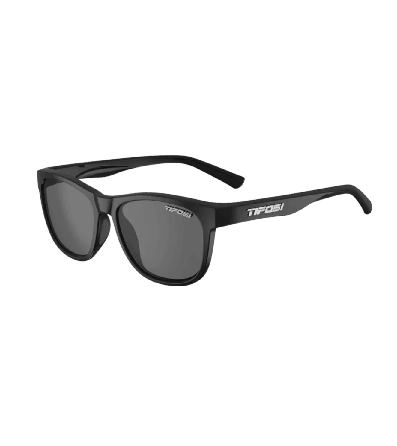 Tifosi swank polarized smoke satin black sunglasses