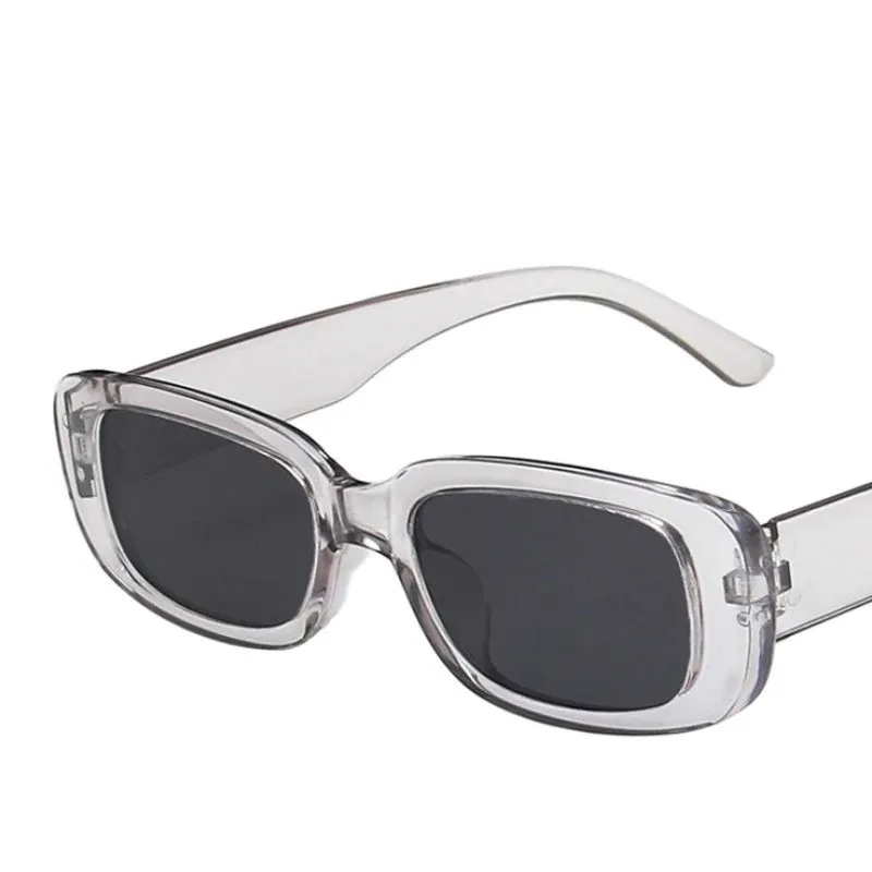 Trendy Anti-glare Small Rectangular Retro Sunglasses