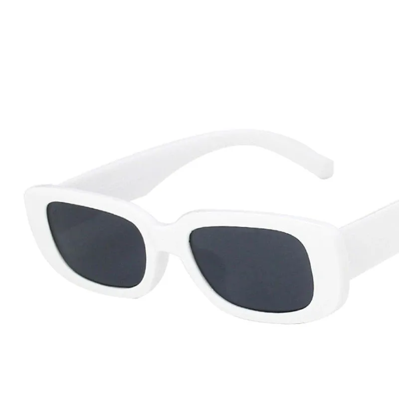 Trendy Anti-glare Small Rectangular Retro Sunglasses