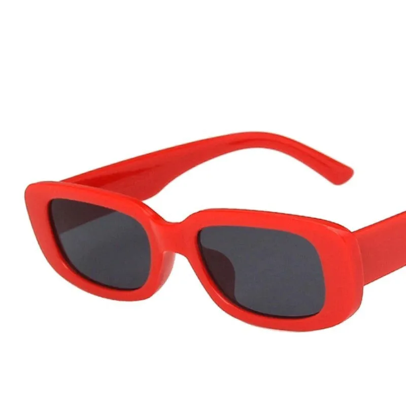 Trendy Anti-glare Small Rectangular Retro Sunglasses