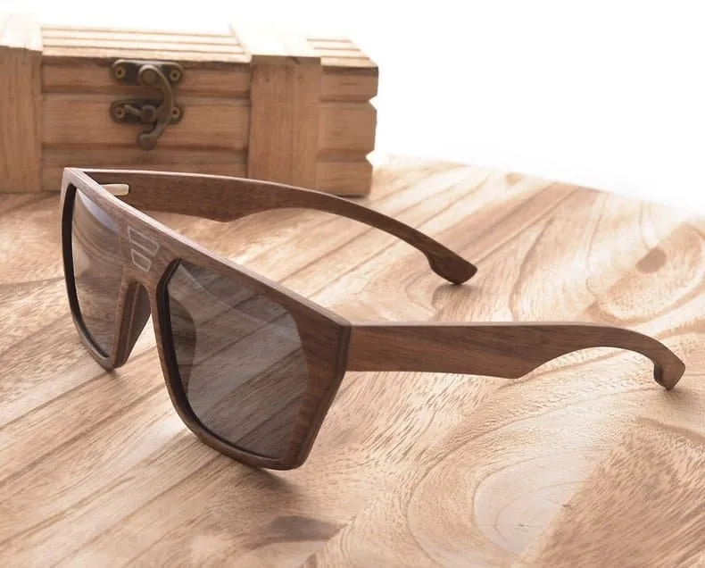 Unique Y2K Wood Sunglasses