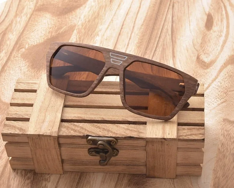 Unique Y2K Wood Sunglasses