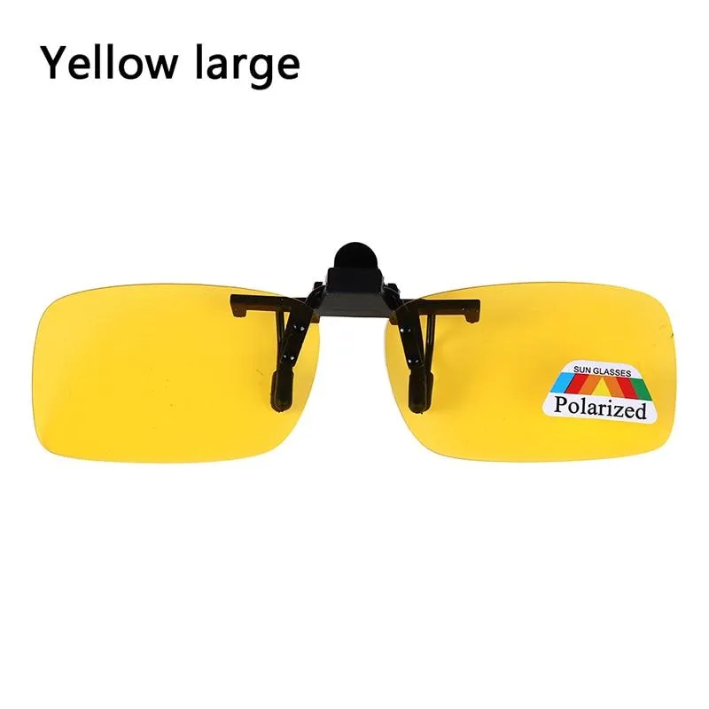 Unisex Clip-on Polarised Day Night Vision Driving Glasses