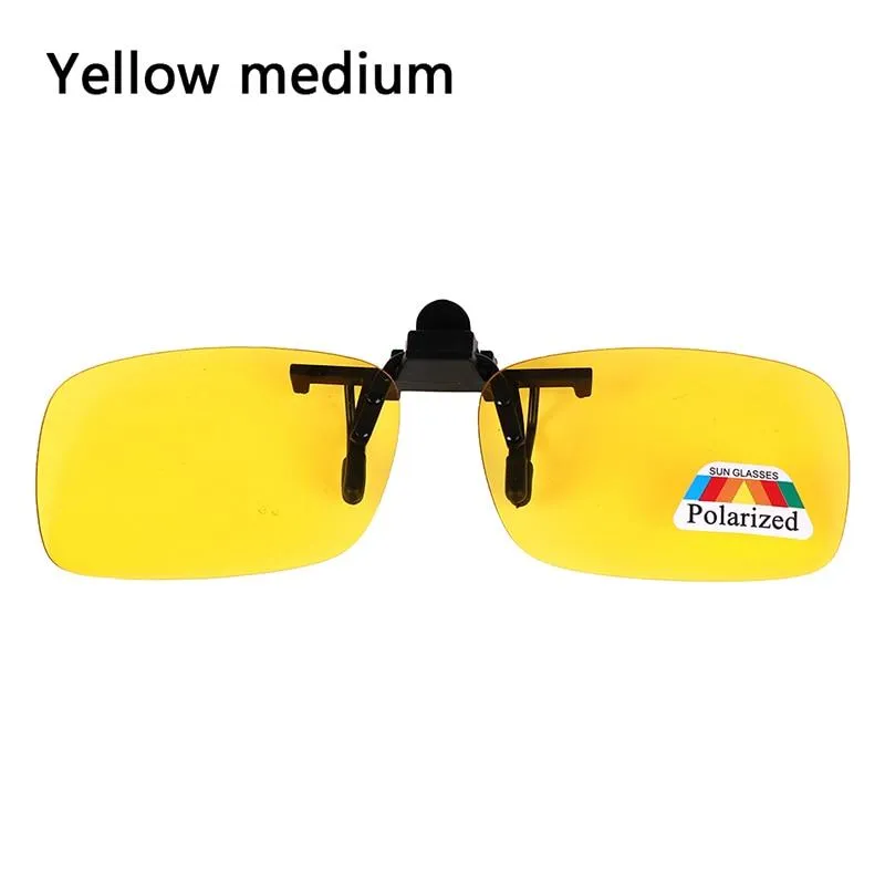 Unisex Clip-on Polarised Day Night Vision Driving Glasses