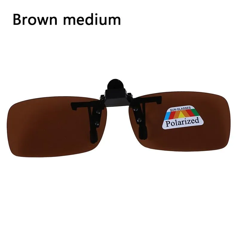 Unisex Clip-on Polarised Day Night Vision Driving Glasses