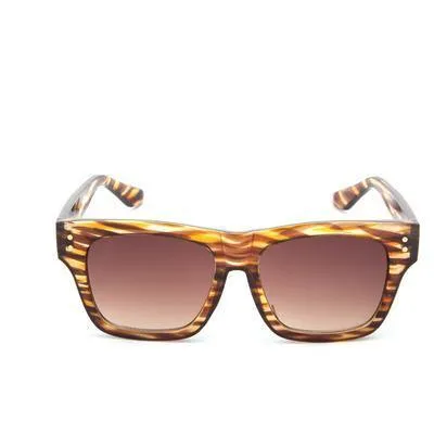 Unisex Retro Square Acetate Sunglasses Wild Cat