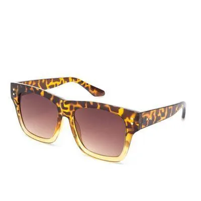 Unisex Retro Square Acetate Sunglasses Wild Cat