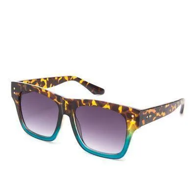 Unisex Retro Square Acetate Sunglasses Wild Cat