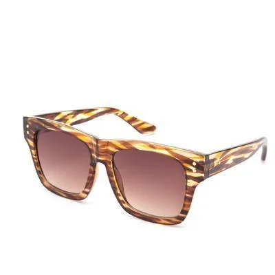 Unisex Retro Square Acetate Sunglasses Wild Cat