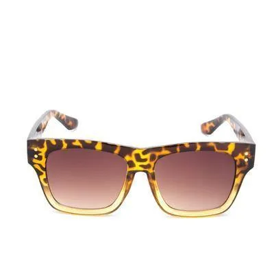 Unisex Retro Square Acetate Sunglasses Wild Cat