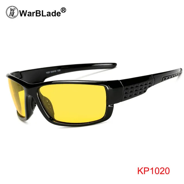 Warblade Men's Full Rim Square Alloy Polarized Sunglasses Kp1102