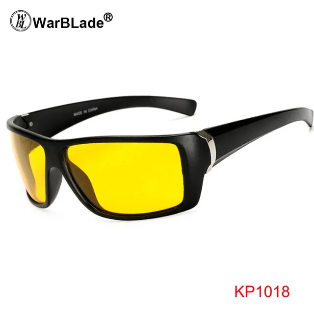 Warblade Men's Full Rim Square Alloy Polarized Sunglasses Kp1102