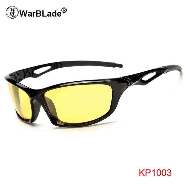 Warblade Men's Full Rim Square Alloy Polarized Sunglasses Kp1102