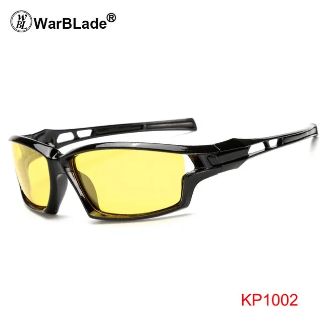 Warblade Men's Full Rim Square Alloy Polarized Sunglasses Kp1102