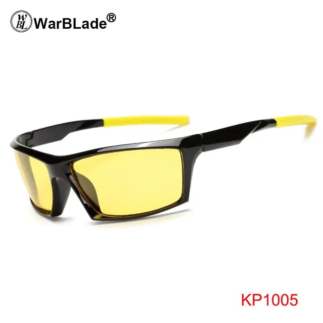 Warblade Men's Full Rim Square Alloy Polarized Sunglasses Kp1102