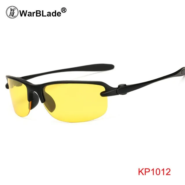 Warblade Men's Full Rim Square Alloy Polarized Sunglasses Kp1102