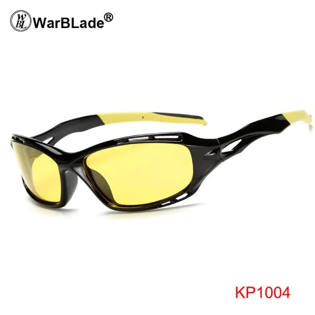 Warblade Men's Full Rim Square Alloy Polarized Sunglasses Kp1102